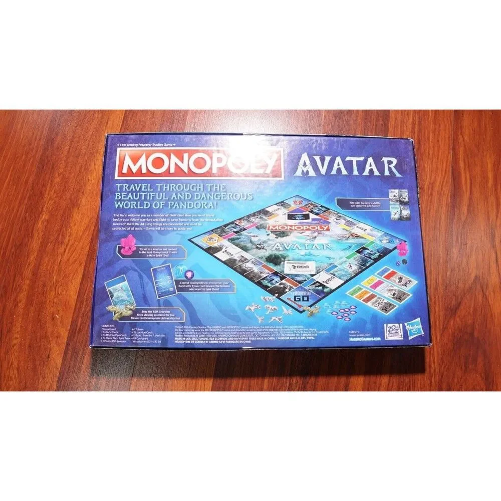Monopoly Avatar Edition Board Game HASBRO Defend Pandora against the RDA